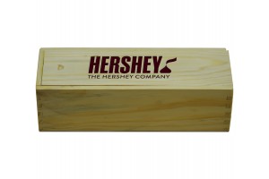 Dbl 6 Natural Finish Wooden Custom Laser Engraved Box (Dominoes not included)